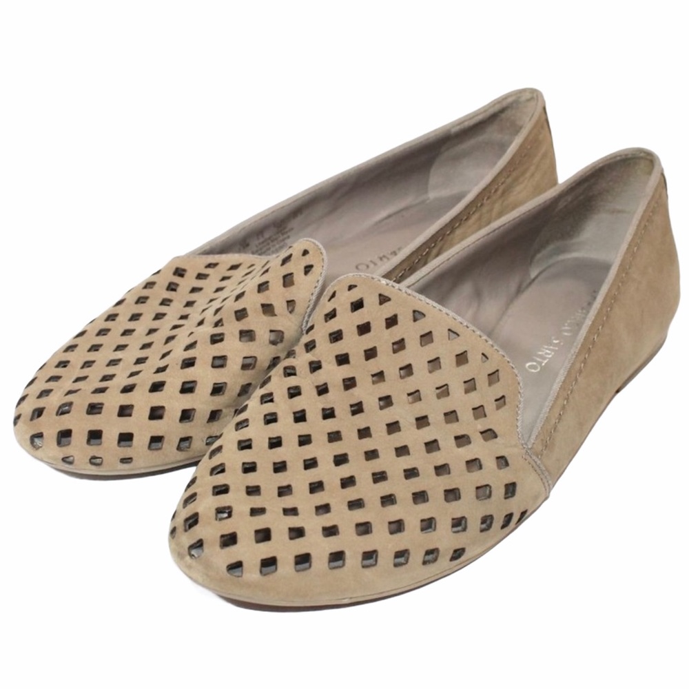 FRANCO SARTO Diecut  Leather Flats 7.5